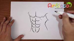 Step 3 drawing anime girl. How To Draw Abs Youtube