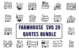 Download Farmhouse Svg 20 Quotes Bundle Graphic By Design Store Creative Fabrica SVG Cut Files