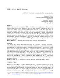 (1) to develop bilingualism and biliteracy, based on high levels of fourteen states and puerto rico reported not having a dual language program. Pdf Clil A Suit For All Seasons Latin American Journal Of Content And Language Integrated Learning Laclil Academia Edu