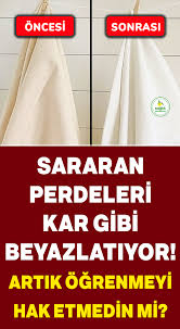 Beyaz kıyafetler, dikkat edilmesine rağmen kolayca kirlenip lekeleniyor. Sararan Perdeler Nasil Kar Gibi Beyazlar In 2020