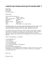 Contoh surat lamaran kerja di rumah sakit sebagai perawat. 2 Contoh Surat Lamaran Kerja Di Rumah Sakit Http Contohsurat Seko