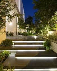 Stairs Outdoor Entrance Modern Lights 36 Ideas Entrance Ideas Lights Modern Outdoor Small Mode In 2020 Modern Landscape Lighting Landscape Stairs Exterior Stairs