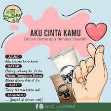 Terkadang, ada yang secara jelas mengutarakan cintanya kepada dambaan hatinya, tetapi ada juga yang secara samar mengutarakan cintanya dengan beragam bahasa. Cendol Lapandobol Home Facebook