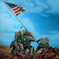 Free download 52 best quality iwo jima flag raising drawing at getdrawings. Color Photo Of Iwo Jima Flag Raising