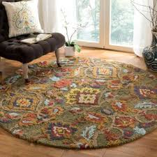 They make an attractive and practical addition to a kitchen. Farmhouse Rustic Round Area Rugs Birch Lane