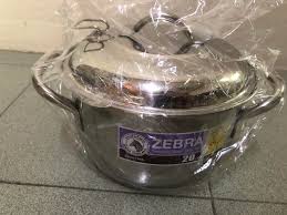 Has been added to your cart. Zebra Stainless Steel Pot 20cm Furniture Home Living Kitchenware Tableware Cookware Accessories On Carousell