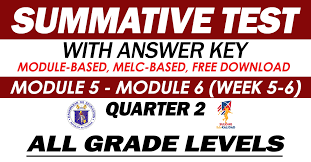 4 halves or 2 24. Summative Test With Answer Key Quarter 2 Module 5 6 Guro Tayo