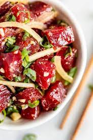 Shoyu Ahi Poke Hawaiian Ahi Poke Bowl Recipe A Beautiful Plate Recipe Poke Bowl Recipe Tuna Poke Bowl Recipe Tuna Poke Bowl