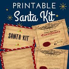 This fun christmas stationery has santa's secret nice kid list, with two columns to fill in names. Santa Official Nice List Certificate Free Printable Kit