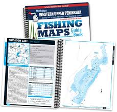 Western Upper Peninsula Michigan Fishing Map Guide Print Edition