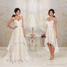 Brides Wedding Dresses Gorgeous Wedding Dresses Detachable Skirt 2015 Spaghetti S Wedding Dresses High Low Detachable Wedding Dress Convertible Wedding Dresses