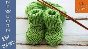 You can knit baby booties in your home or you can buy it but so the key point of knitting is you should know how to start it because at the begging you make a base structure of your booties and how it starts it. Newborn Baby Booties Knitting Pattern Straight Needles So Woolly Youtube