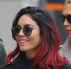 Vanessa Hudgens Blonde Hair Celeb Hairstyle Of The Month Red Ombre Hair Vanessa Hudgens Short Hair Diamond Face Hairstyle