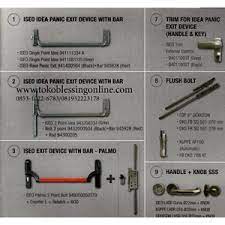 Panic bar dows f1000 | handle pintu darurat emergency dowsrp1.250.000: Jual Handle Pintu Emergency Iseo Toko Blessing Fitting Lestari Jakarta Indotrading