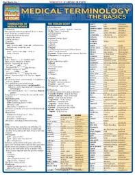 medical terminology the basics by barcharts inc