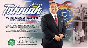 Sözleşmeye göre menteri besar, kedah eyaleti yasama meclisi. Pas Bangga Mb Dianugerah Laksamana Kehormat