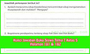 Kunci jawaban buku siswa tema 7 kelas 5 halaman 181 182 di 2020 matematika kelas 5 kurikulum buku. Jawaban Soal Matematika Kelas 8 Halaman 181 Kumpulan Contoh Surat Dan Soal Terlengkap