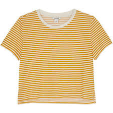 Black And Yellow Stripes Shirt Monki Cropped Tee 190 Dop Liked On Polyvore Featuring Tops T Shirts Shirts Crop Tops Sl Yellow Striped Shirt Outfits With Striped Shirts Yellow T Shirt