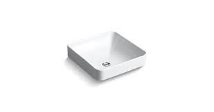 Kraus square ceramic vessel bathroom sink in white kcv 120 the. K 2661 Vox Square Vessel Sink Kohler