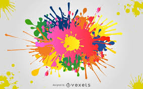 Colorful Paint Splash Background Vector Download