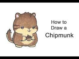 How to draw a baby chipmunk. How To Draw A Chipmunk Cartoon Youtube