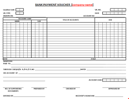 Download free payroll templates for excel, word, and pdf. Bank Payment Voucher In Excel