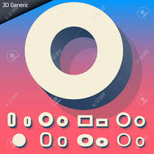 The inventory of all letters. Vector Alphabet Of Simple And Generic 3d Letters Letter O Royalty Free Cliparts Vectors And Stock Illustration Image 36423958