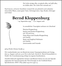 This part provides a deep background of origins of the name kloppenburg, back in germany, and so, as i like to tell my friends and acquaintances, kloppenburg can be translated in the vernacular to. Traueranzeigen Von Bernd Kloppenburg Wirtrauern