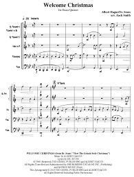 Welcome, welcome, fahoo ramus, welcome, welcome, dahoo damus, the star of glee looks like a fool but we'll still watch this nightmare fuel! Quintessential Brass Repertoire Welcome Christmas