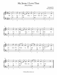 Free Piano Arrangement Sheet Music My Jesus I Love Thee Michael Kravchuk