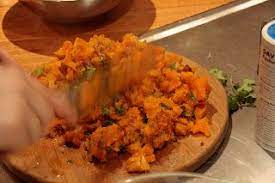 Jamie Oliver S Sweet Potato Mash With Lime Mango Chutney Coriander Cooking Recipes Jamie S 15 Minute Meals Mashed Sweet Potatoes