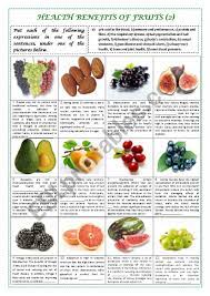 In fact, it's the most commonly eaten type of poultry in the world. Health Benefits Of Fruits Part 2 Plus Key Esl Worksheet By Alexcure