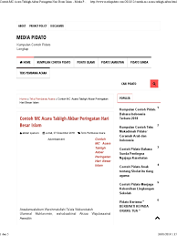 Contoh pidato bahasa sunda tema cobaan dan ujian a. Contoh Mc Acara Tabligh Akbar Peringatan Hari Besar Islam Media Pidato