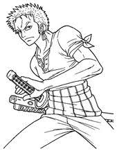 Anime Manga One Piece Coloring Pages Printable Online Coloring Pages One Piece Drawing Roronoa Zoro Sailor Moon Coloring Pages