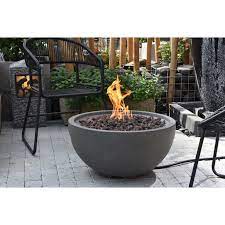 Look through outdoor gas fireplace. Latitude Run Aswaldi Concrete Natural Gas Fire Pit Reviews Wayfair