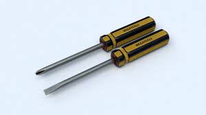 Flat Head And Phillips Screwdriver 3d Pbr