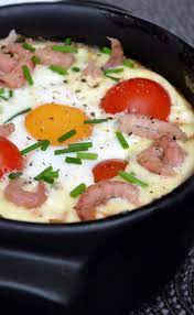 Recette œuf Cocotte Aux Crevettes Grises Et Creme Au Parmesan 750g Recette Recette Oeuf Crevettes Grises Recette Repas Du Soir