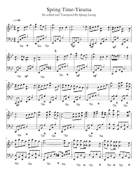 Spring Time Yiruma Sheet Music For Piano Download Free In Pdf Or Midi Piano Sheet Music Piano Sheet Music Classical Sheet Music