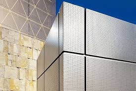 Perforated Aluminium Building Facade Jpg 607 405 Pixels