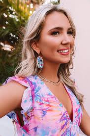 Kendra Scott Teal Statement Earrings Kendra Scott Jesse Drop Earrings  Gold/Teal Green Cat's Eye: 14K