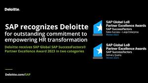 Deloitte receives two SAP SuccessFactors Partner Excellence Awards