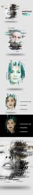 Text Portrait Effect Text Portrait Social Media Design Graphics Poster Mockup