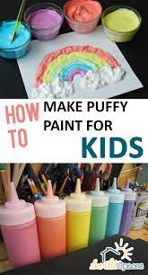 How To Make Puffy Paint For Kids Craft Activities For Kids Puffy Paint Crafts For Kids