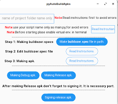 Mar 04, 2021 · the apksigner tool, available in revision 24.0.3 and higher of the android sdk build tools, allows you to sign apks and to confirm that an apk's signature will be verified successfully on all versions of the android platform supported by those apks. Github Mohitdevli Pyautobuildapk And Apksigner This Is A Small Gui And Guide That Helps You Create Apk From Your Python Script
