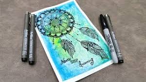 Maybe you would like to learn more about one of these? How To Make Dream Catcher Mandala Art Quote Mandala Mandala Drawing Over Watercolor Background Youtube