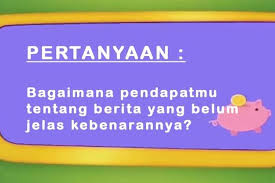 Feb 19, 2020 · pertanyaan identifikasi 1. Bagaimana Pendapatmu Tentang Berita Yang Belum Jelas Kebenarannya Halaman All Kompas Com