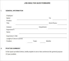 Job Analysis Template 12 Free Word Excel Documents Download Free Premium Templates