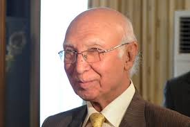 Pakistan wants peace in Afghanistan, Sartaj Aziz says