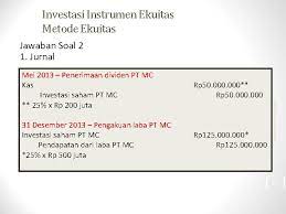 Nilai tersebut adalah 25% kepemilikan terhadap pt abc. Akuntansi Keuangan 2 Pertemuan 7 Akuntansi Keuangan 2