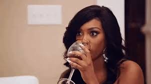 Porsha celebrates with champagne and simon, wearing black. Tea Porsha Williams Gif Tea Porshawilliams Discover Share Gifs